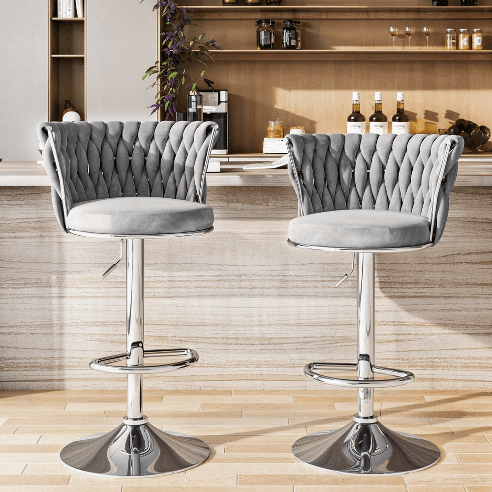 Baxluxe Swivel Velvet Counter Height Bar Stools 2-Pack: $125.98 Baxluxe Swivel Velvet Counter Height Bar Stools 2-Pack: $125.98