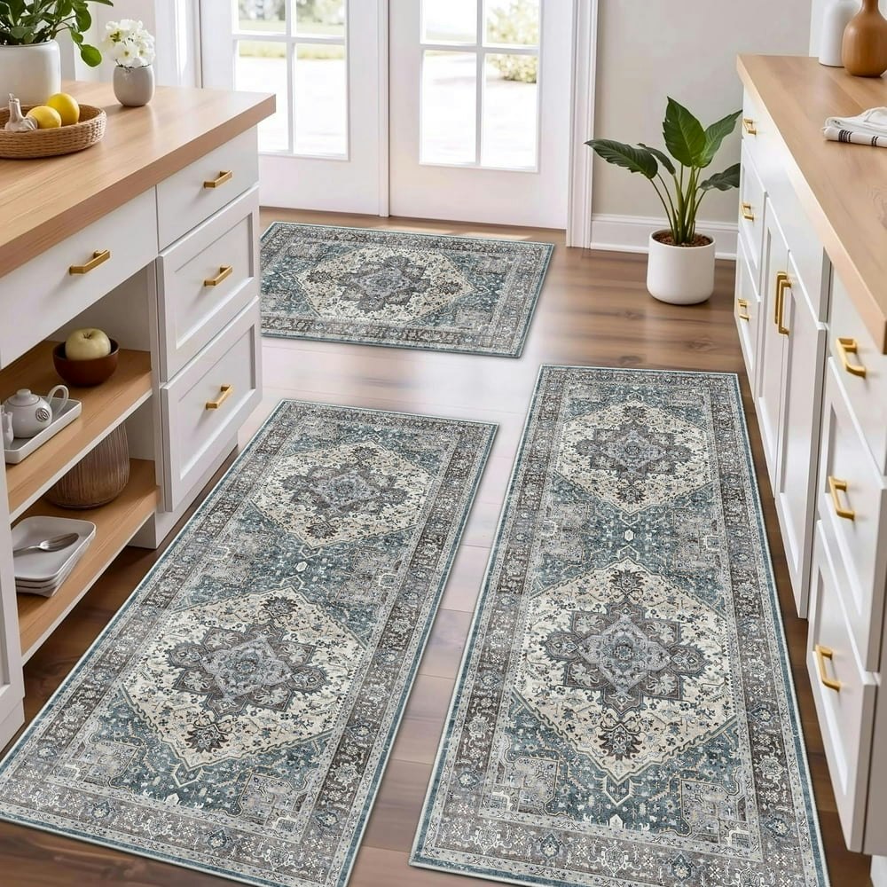 Techvida Kitchen Rug 3-Piece Set: $27.99 Techvida Kitchen Rug 3-Piece Set: $27.99