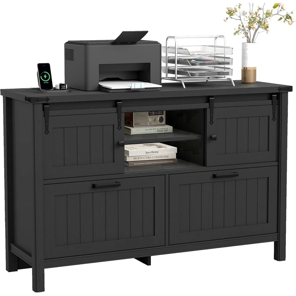 Fiakoa Farmhouse 2-Drawer Lateral File Cabinet: $159.99