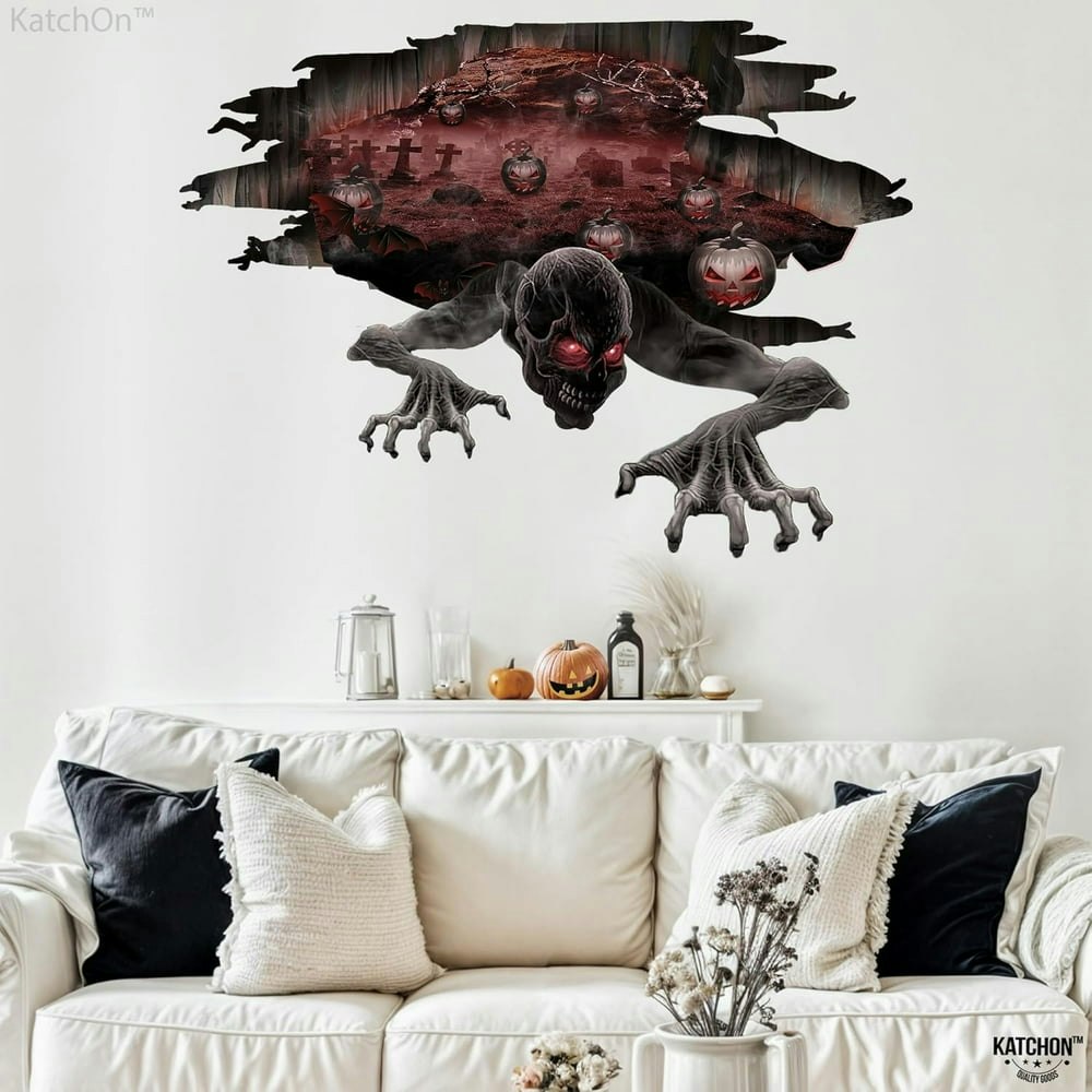 KatchOn 3D Halloween Floor Decals: $11.99