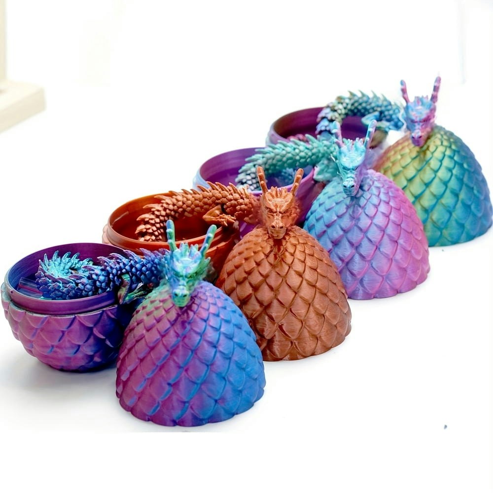 3D Printed Flexible Dragon Figures with Eggs 4-Pack: $15.29 3D Printed Flexible Dragon Figures with Eggs 4-Pack: $15.29