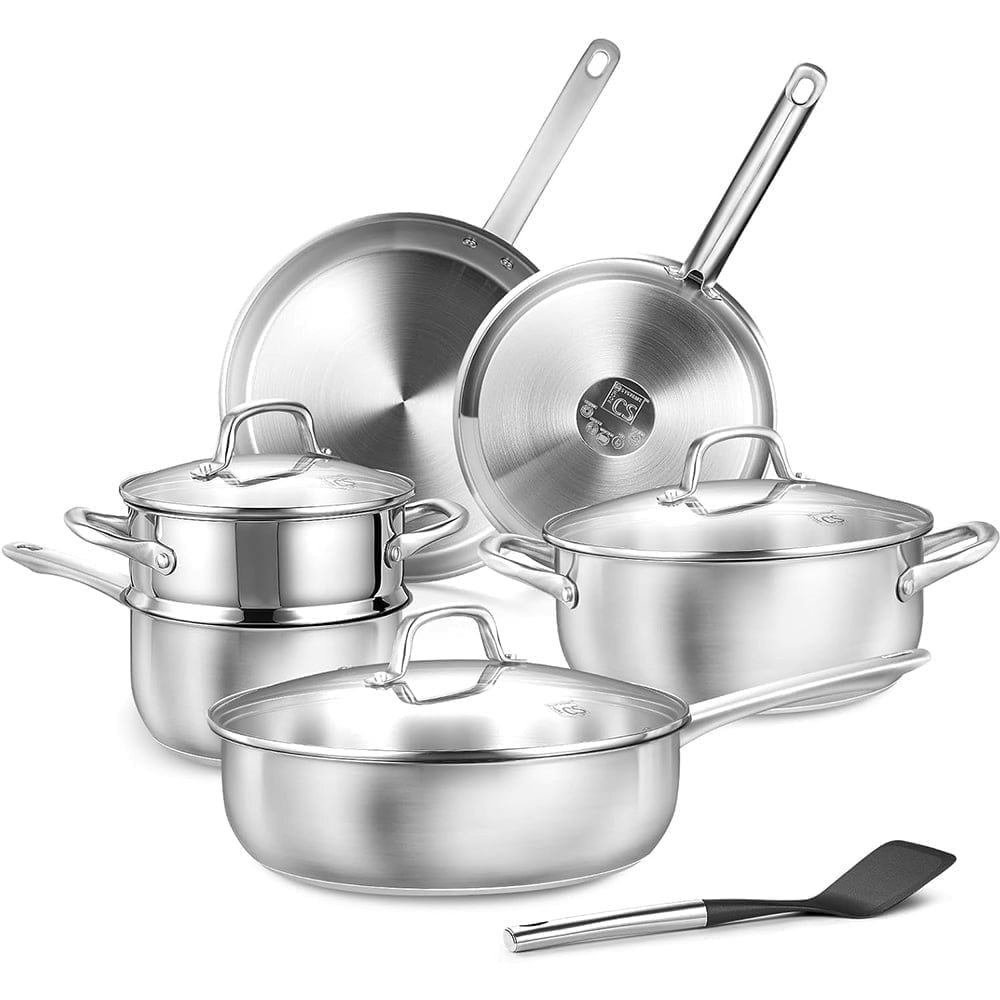 Koch Systeme CS 10-Piece Stainless Steel Cookware Set: $88.79 Koch Systeme CS 10-Piece Stainless Steel Cookware Set: $88.79