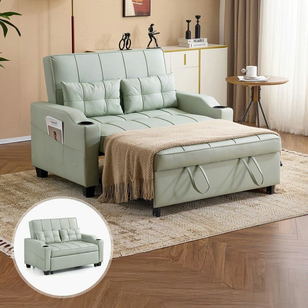 Ktaxon Faux Leather Loveseat Sofa Bed: $299.99 Ktaxon Faux Leather Loveseat Sofa Bed: $299.99