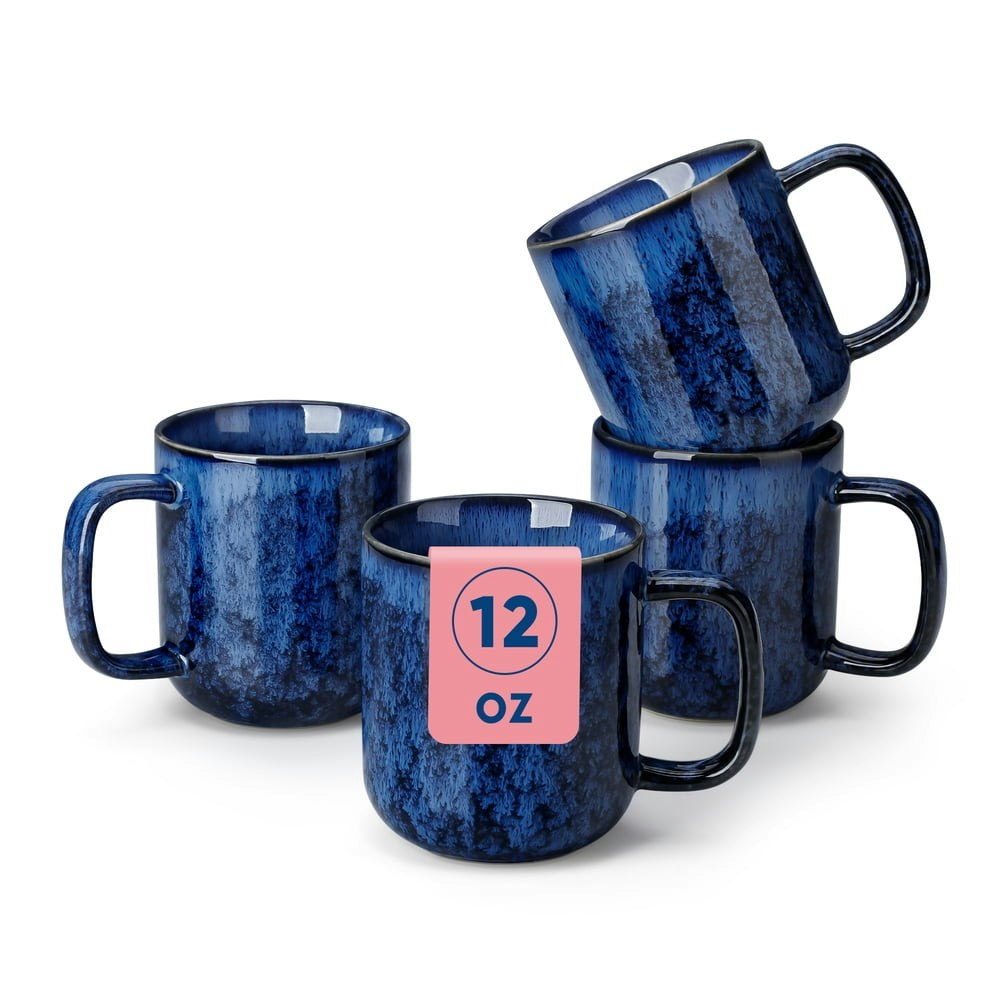 Malacasa 12-oz Stoneware Coffee Mugs 4-Pack: $16.90