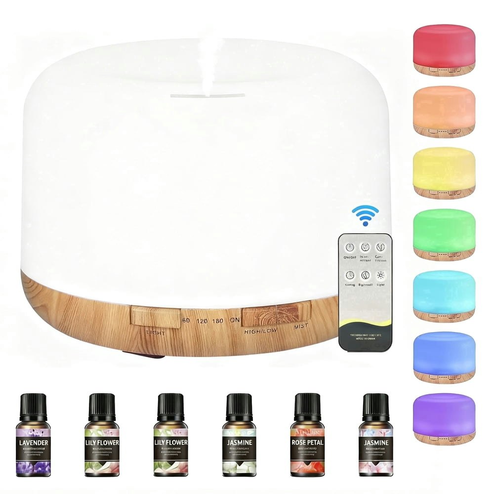 500ml Essential Oil Diffuser with 6-Pack Essential Oils: $17.69 500ml Essential Oil Diffuser with 6-Pack Essential Oils: $17.69