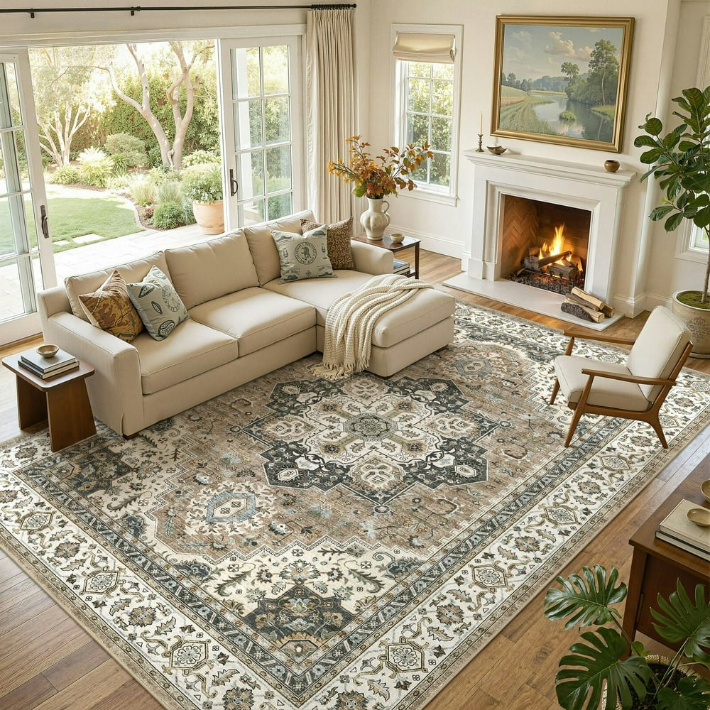 Uermei 8'x10' Vintage Floral Area Rug: $79.99 Uermei 8'x10' Vintage Floral Area Rug: $79.99