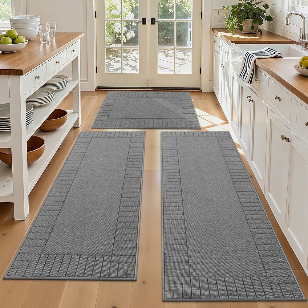 MeyJey 3-Piece Kitchen Rug Set: $37.99 MeyJey 3-Piece Kitchen Rug Set: $37.99