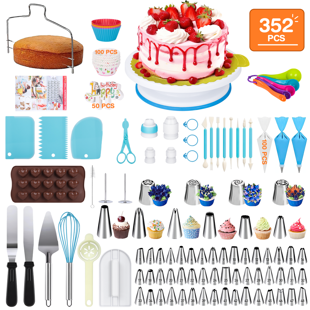 GPED 352-Piece Cake Decorating and Baking Kit: $25.64 GPED 352-Piece Cake Decorating and Baking Kit: $25.64