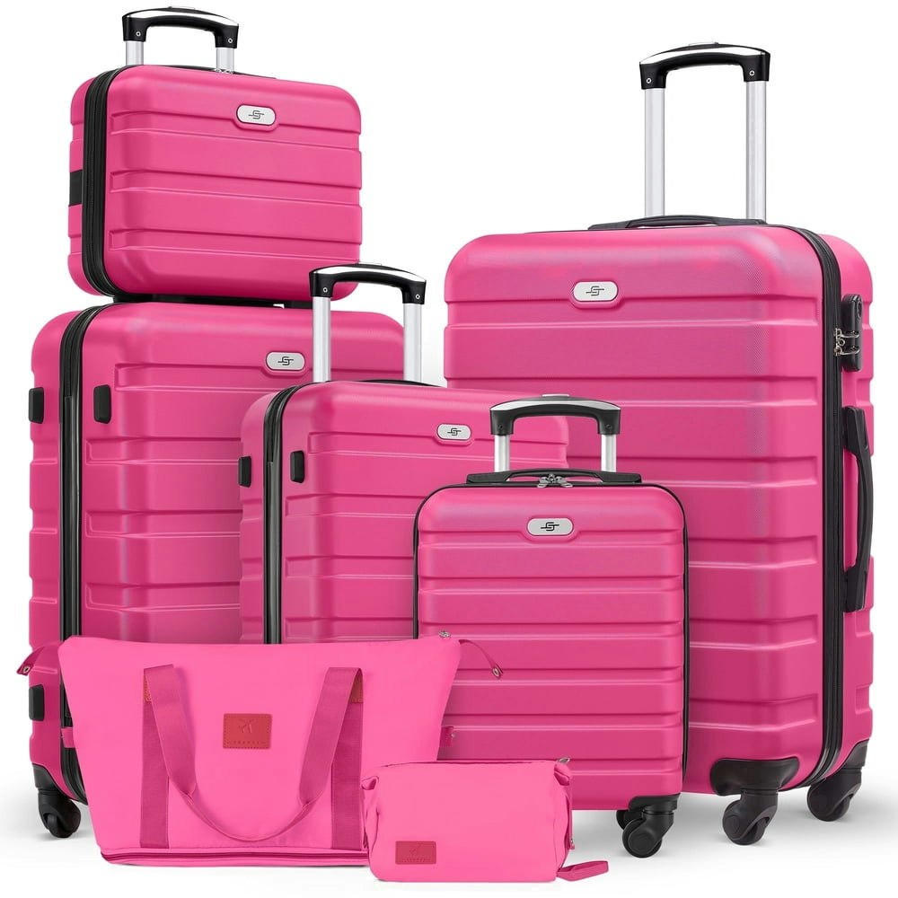 Gowill 7-Piece Hardside Luggage Set: $122.98