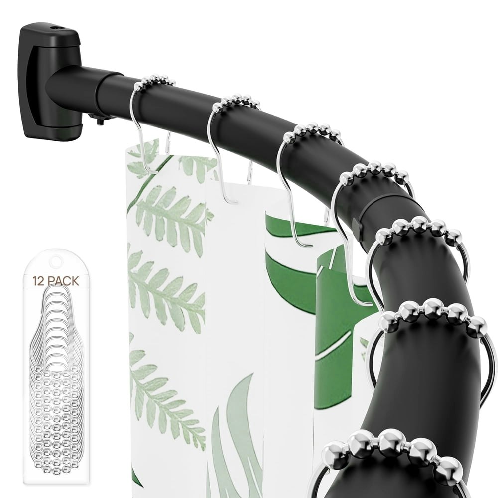 Sindcom 35-77-Inch Adjustable Curved Shower Curtain Rod: $18.99 Sindcom 35-77-Inch Adjustable Curved Shower Curtain Rod: $18.99