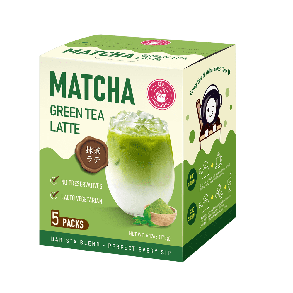 O's Bubble Japanese Style Instant Matcha Latte Powder Mix 6.17-oz: $14.99