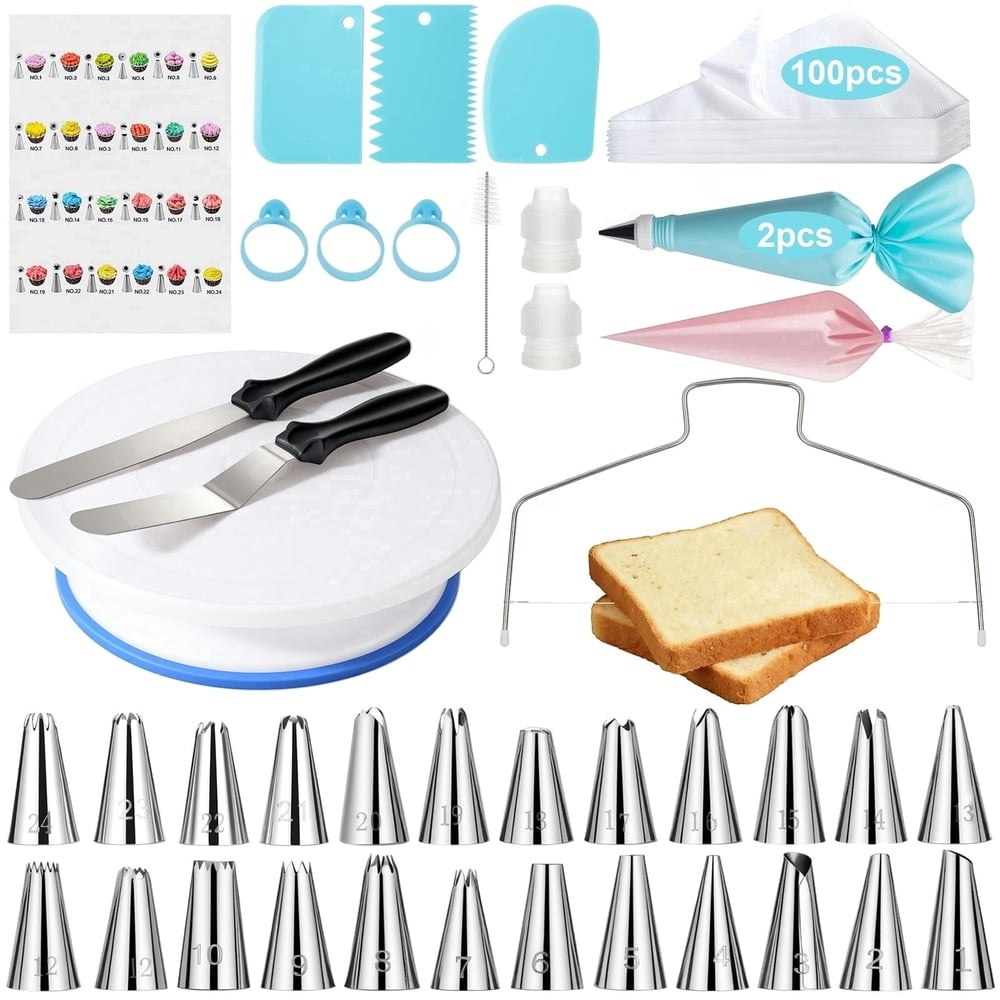 Bshapplus 139-Piece Cake Decorating Kit: $17.99 Bshapplus 139-Piece Cake Decorating Kit: $17.99