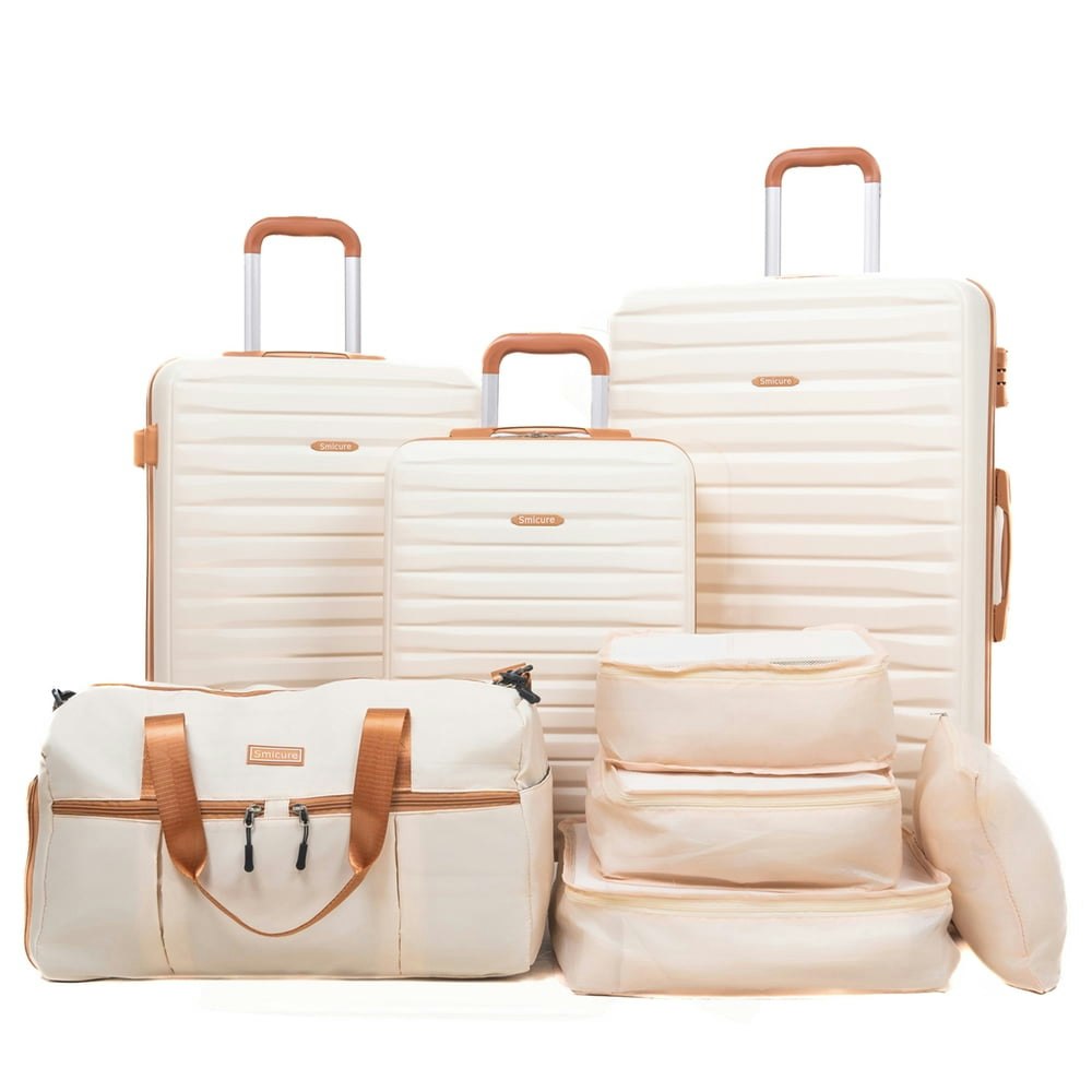 3-Piece Hardside Luggage Set with Duffle Bag and 4 Packing Cubes: $92.99