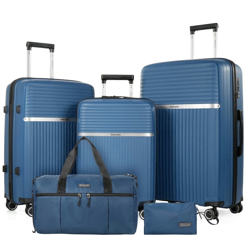 5-Piece Hardside Spinner Luggage Set with Duffel Bag: $89.99