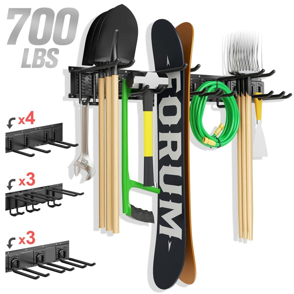 Reloive Heavy-Duty Wall-Mounted Garage Tool Organizer with 10 Hooks: $37.79 Reloive Heavy-Duty Wall-Mounted Garage Tool Organizer with 10 Hooks: $37.79