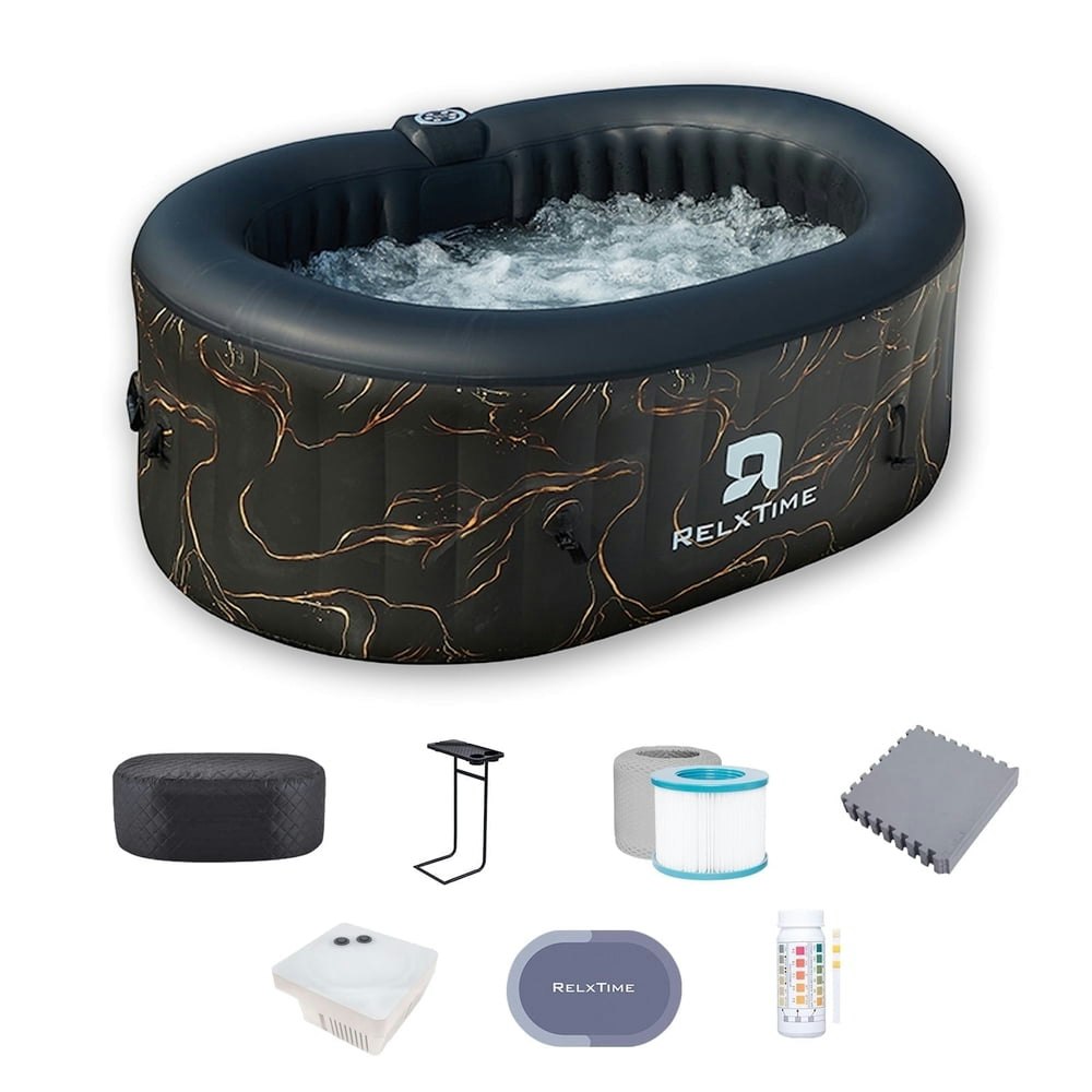 Relxtime 2-Person Oval Inflatable Hot Tub: $440.99 Relxtime 2-Person Oval Inflatable Hot Tub: $440.99