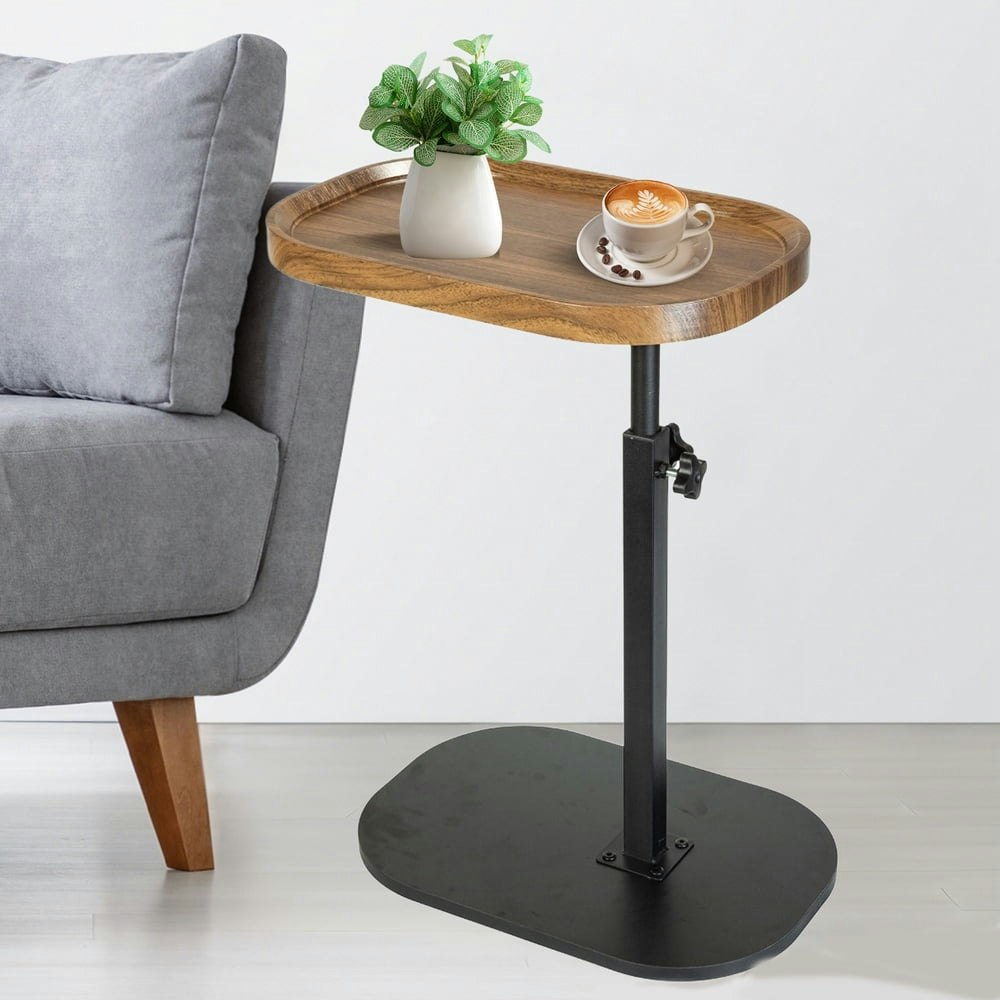 YYW Adjustable-Height C-Shaped Side Table: $29.99 YYW Adjustable-Height C-Shaped Side Table: $29.99