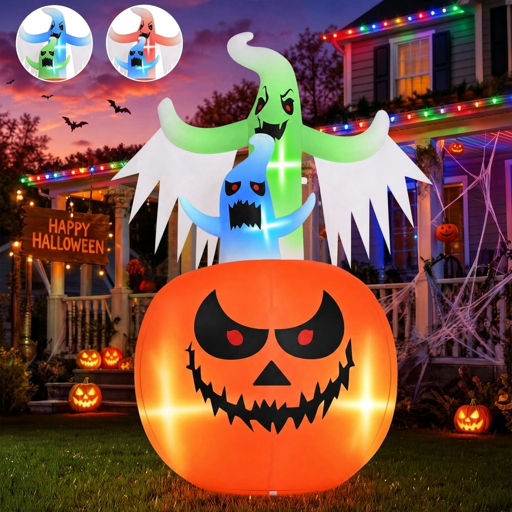 Firstness 6-Foot Tall Halloween Inflatable Pumpkin and Ghosts: $38.89 Firstness 6-Foot Tall Halloween Inflatable Pumpkin and Ghosts: $38.89