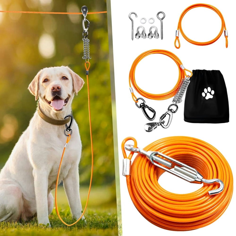 Furggis 75-Foot Adjustable Dog Tie-Out Cable: $26.71 Furggis 75-Foot Adjustable Dog Tie-Out Cable: $26.71