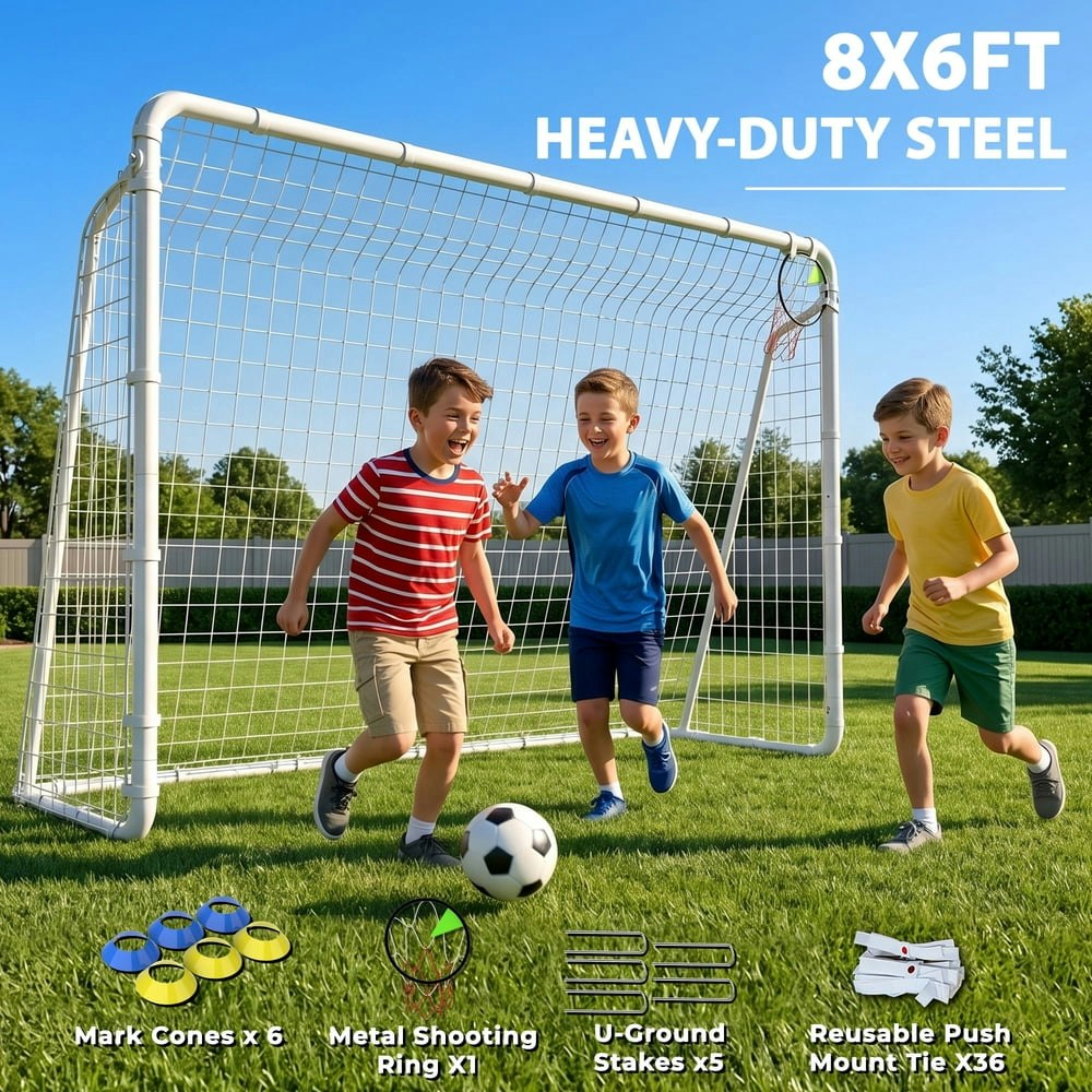 Kdymod 8x6-Foot Soccer Goal Set: $85.99 Kdymod 8x6-Foot Soccer Goal Set: $85.99