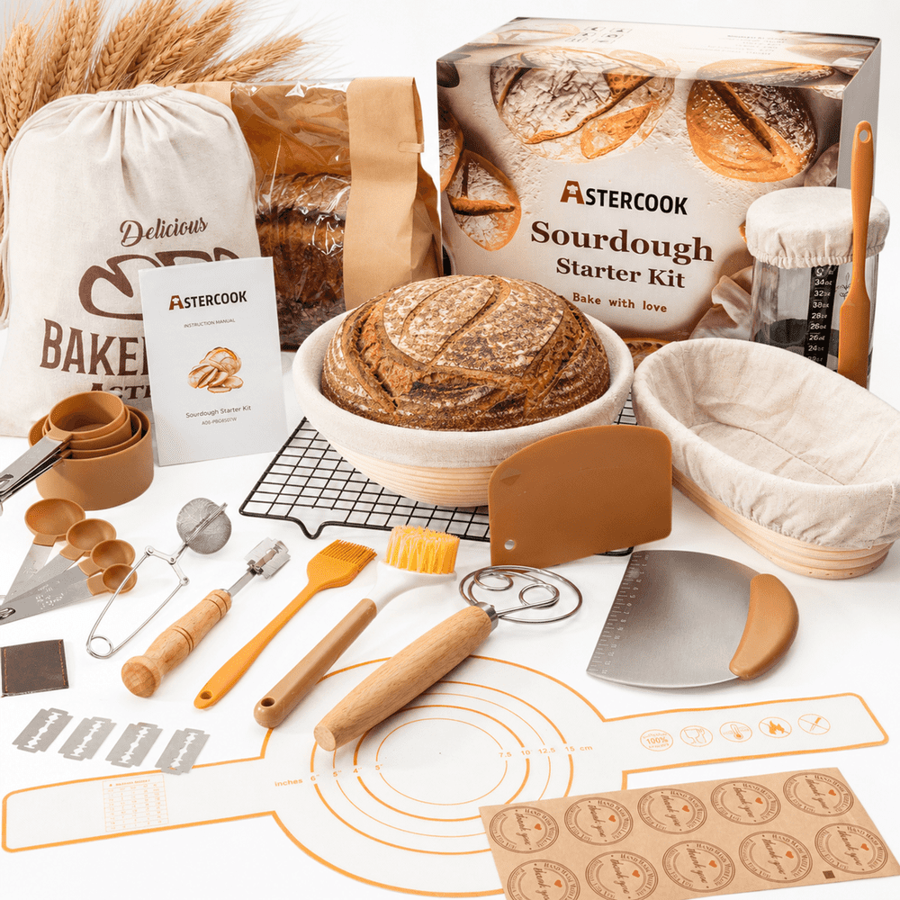 Astercook 56-Piece Sourdough Bread Making Kit: $29.99 Astercook 56-Piece Sourdough Bread Making Kit: $29.99