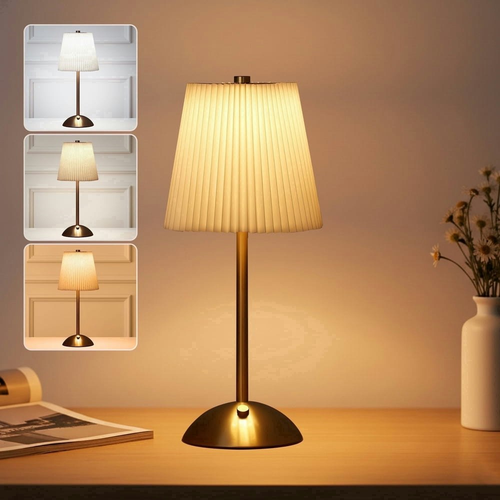 Daybetter 12-Inch Cordless Brass Table Lamp: $19.99 Daybetter 12-Inch Cordless Brass Table Lamp: $19.99