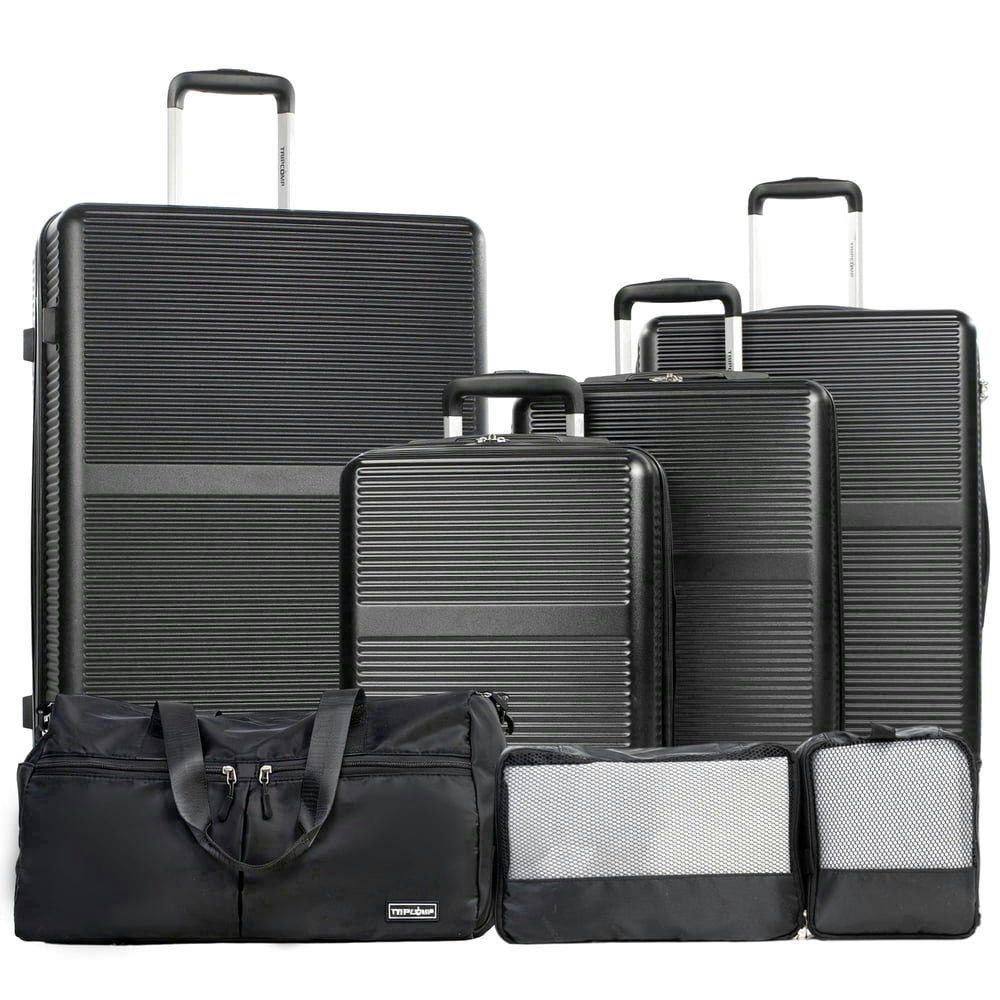 Tripcomp 7-Piece Hardside Spinner Luggage Set: $86.99