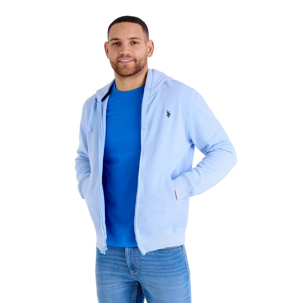 U.S. Polo Assn. Men's Everyday Full Zip Fleece Hoodie: $13