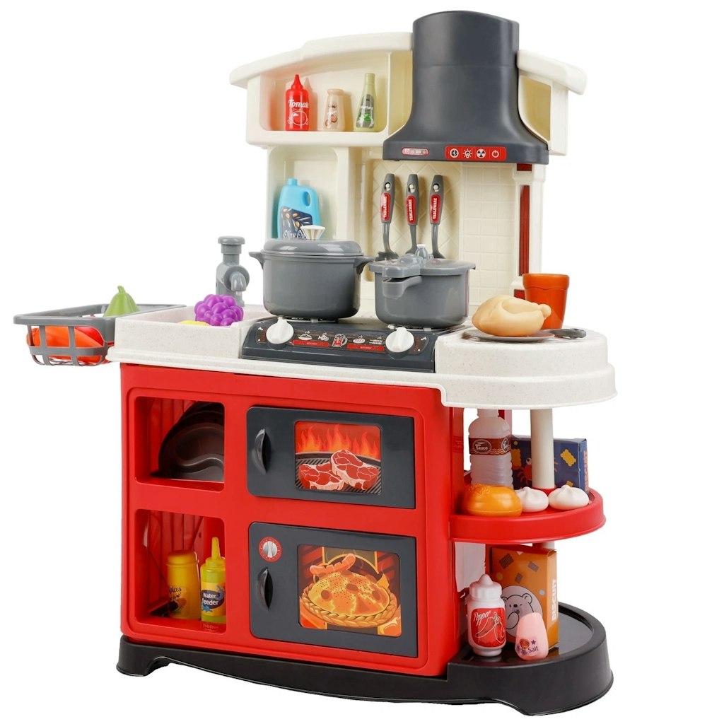 Bruce & Shark Play Kitchen Set w/ 52 Accessories: $19