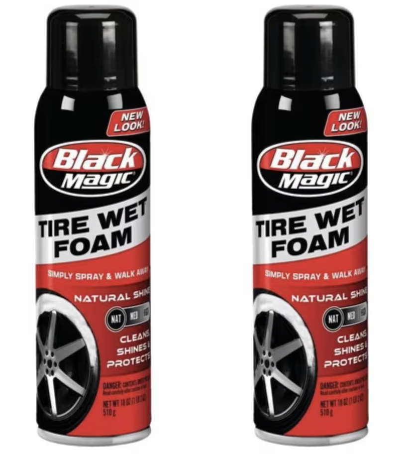 Black Magic Tire Wet Foam 18 oz. Tire Shine 2-Pack: $9.94