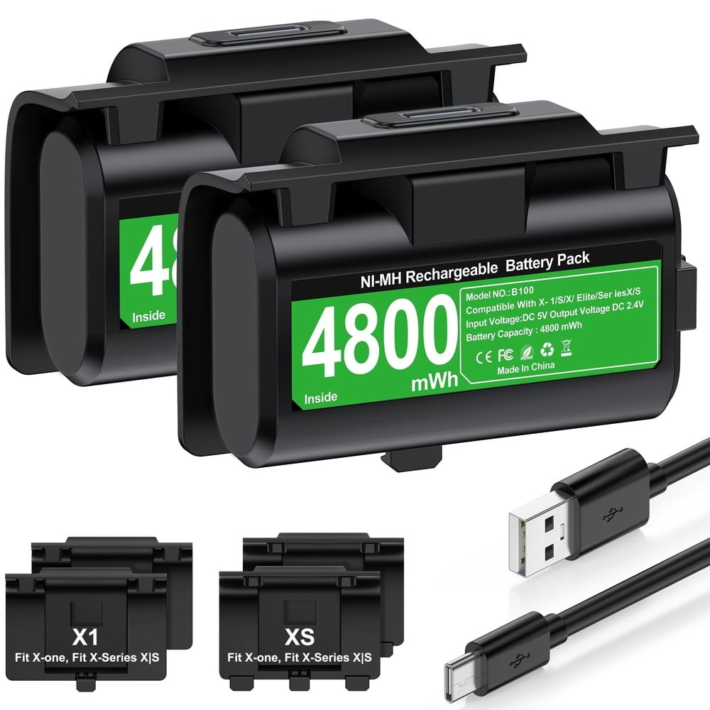 QQV Xbox Rechargeable Controller Battery Pack: $12.08