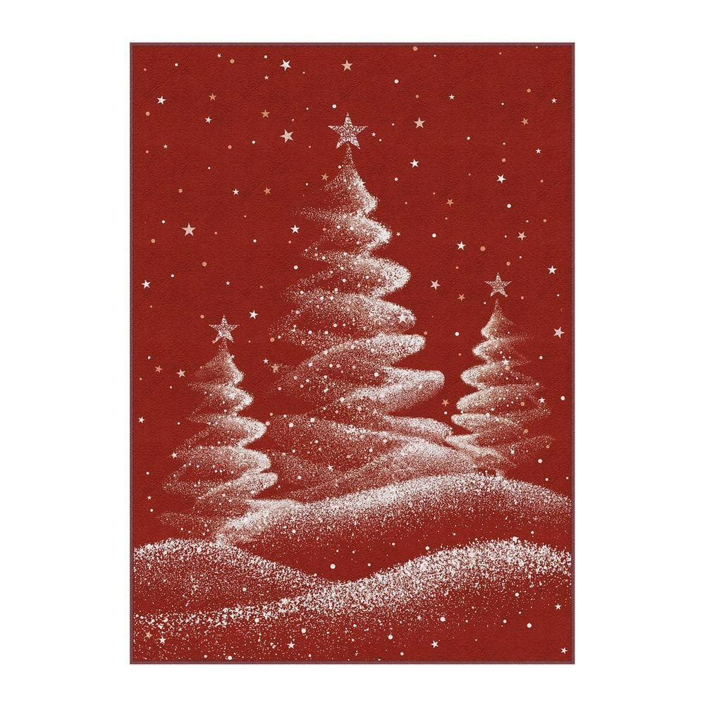 9x12-Foot Red Halo Christmas Trees Area Rug: $181.16 9x12-Foot Red Halo Christmas Trees Area Rug: $181.16