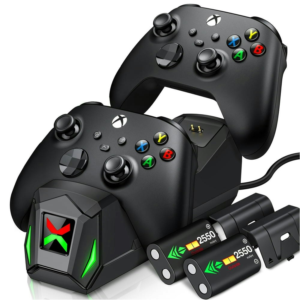 Esywen Controller Charging Station for Xbox w/ 2 Battery Packs: $17.99 Esywen Controller Charging Station for Xbox w/ 2 Battery Packs: $17.99
