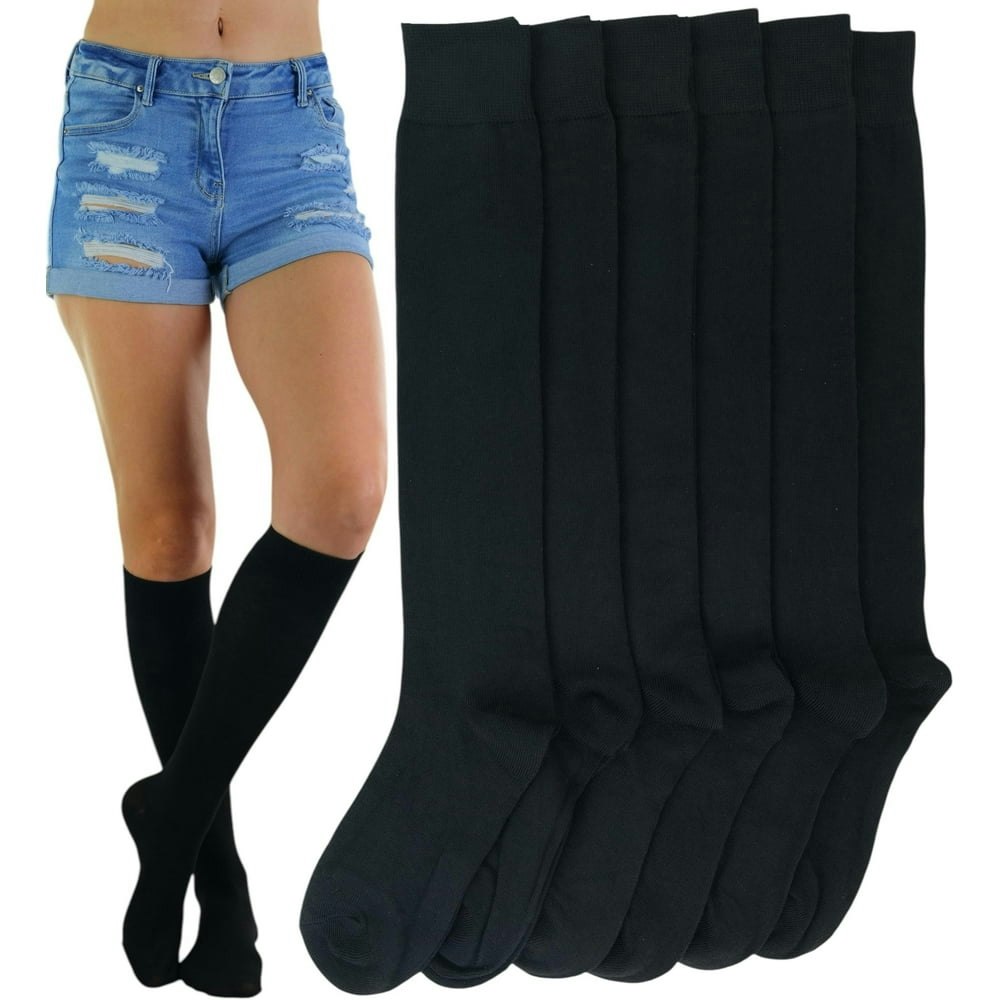 ToBeInStyle Women's Knee High Socks 6-Pack: $13 ToBeInStyle Women's Knee High Socks 6-Pack: $13