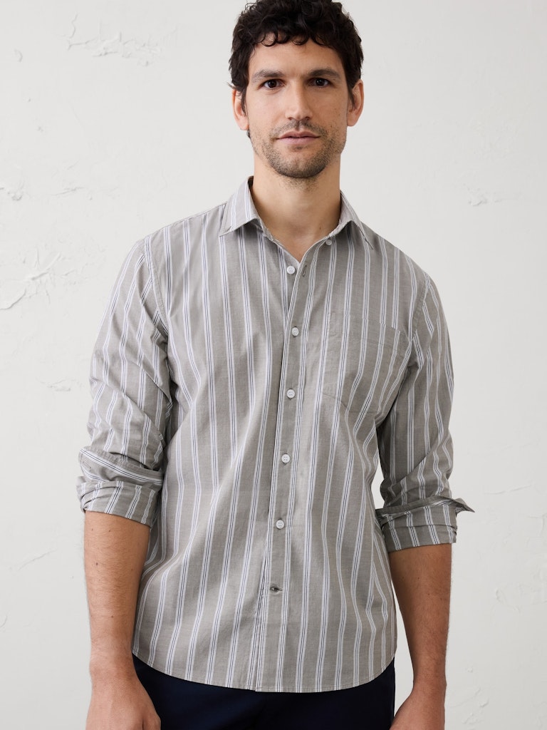 Standard-Fit Softwash Cotton Shirt: $30
