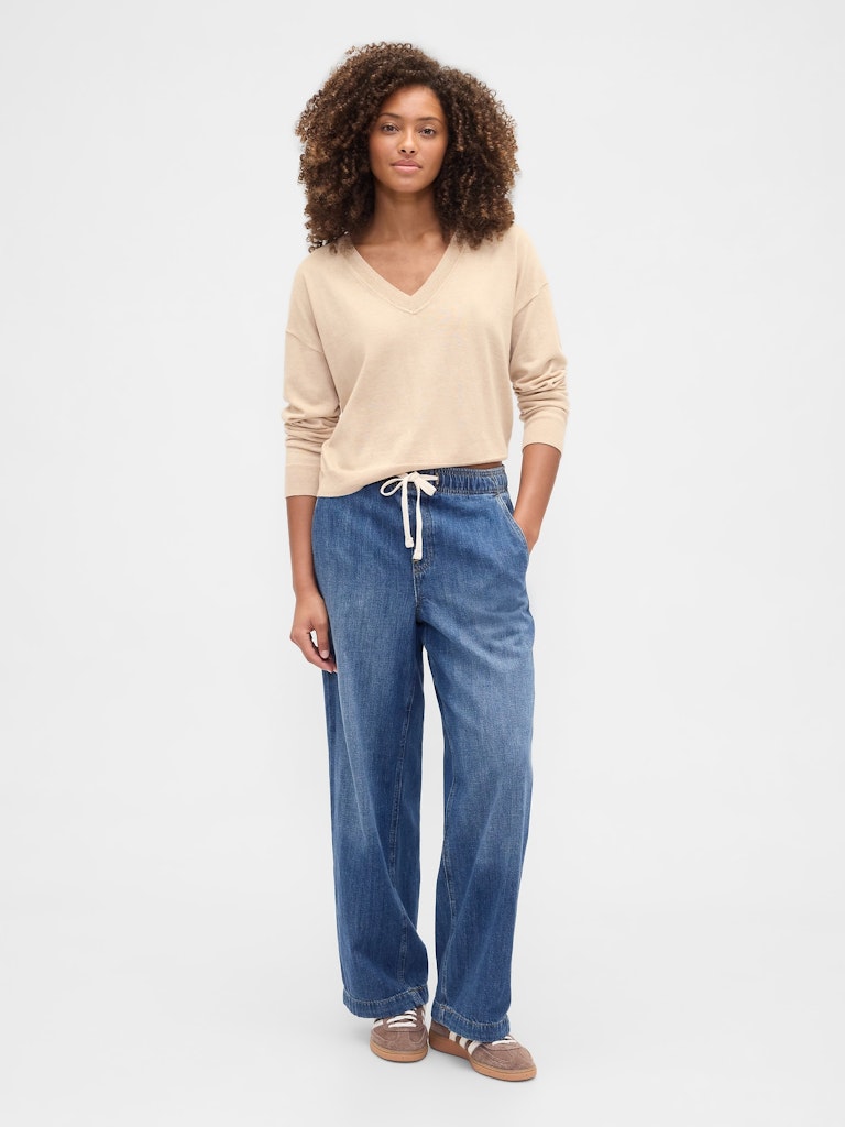 High Rise Wide-Leg Jeans: $31.99 High Rise Wide-Leg Jeans: $31.99