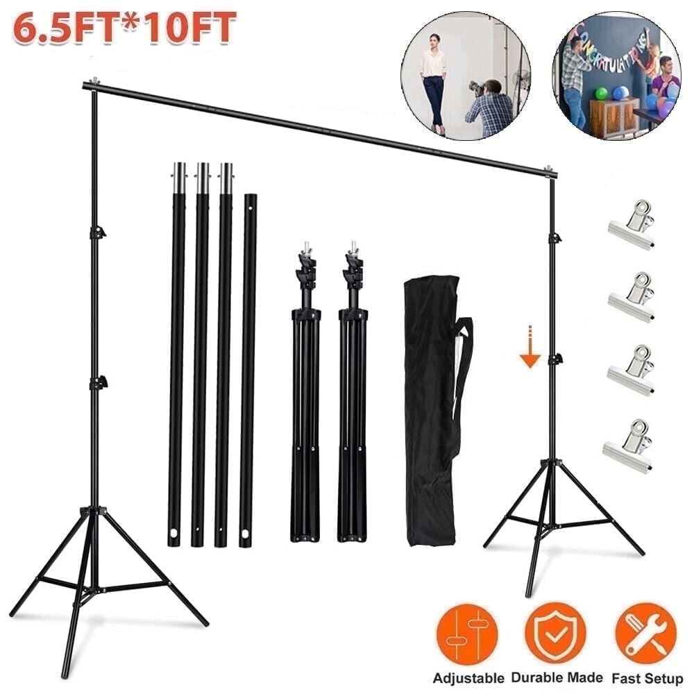 10-Foot Adjustable Photography Backdrop Support Stand Kit: $28.78