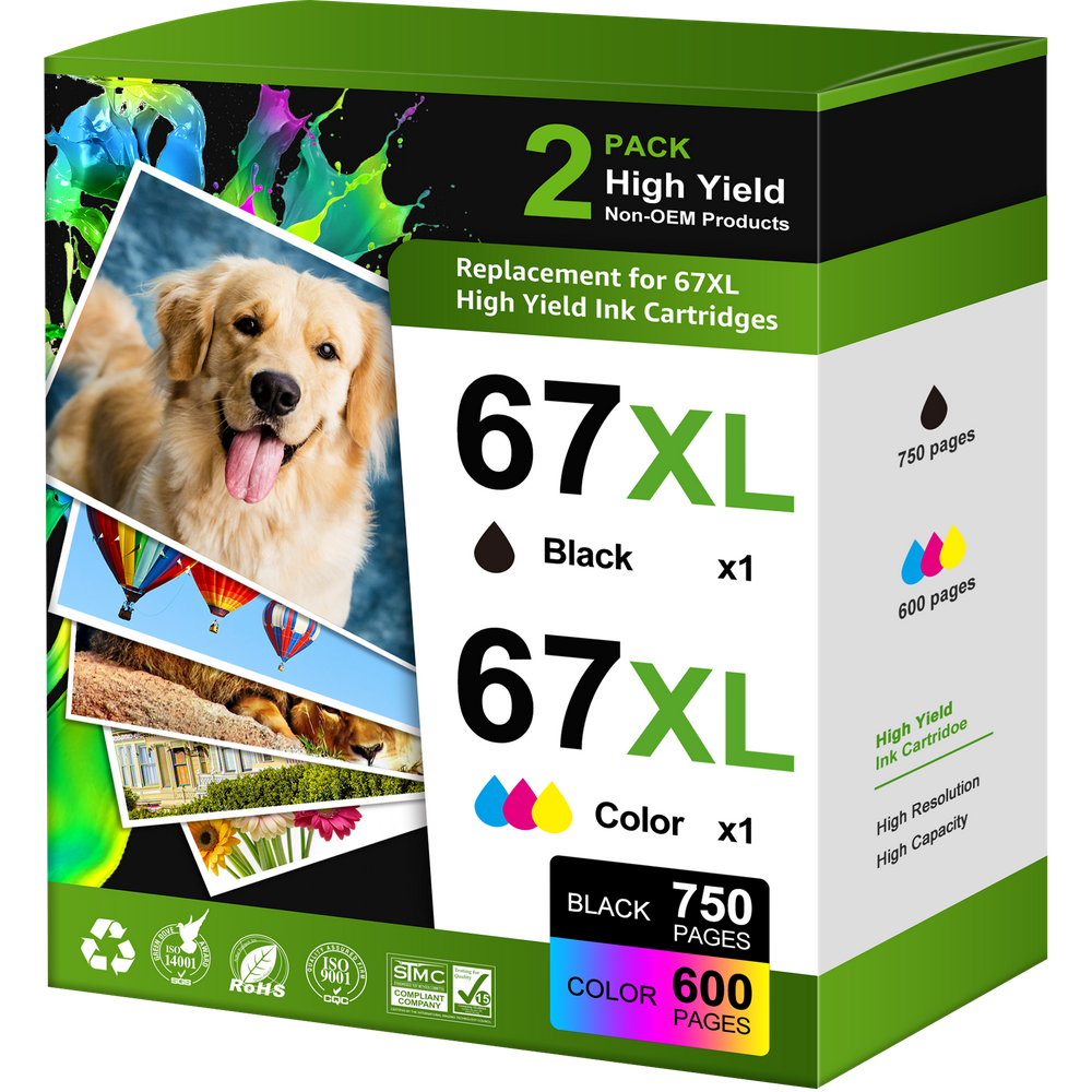 67 Ink Cartridge Replacement for DeskJet Printers: $31.68 67 Ink Cartridge Replacement for DeskJet Printers: $31.68