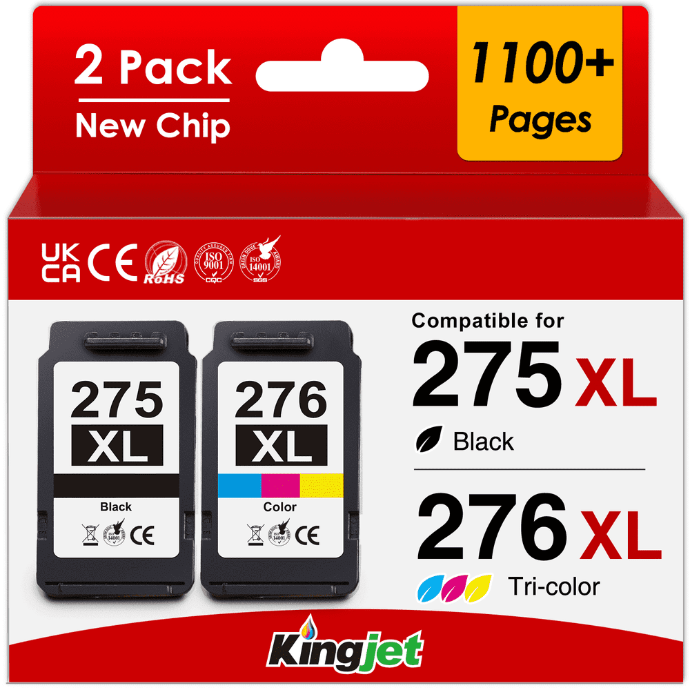 Canon 275 and 276 Ink Cartridges 2-Pack: $34.78 Canon 275 and 276 Ink Cartridges 2-Pack: $34.78