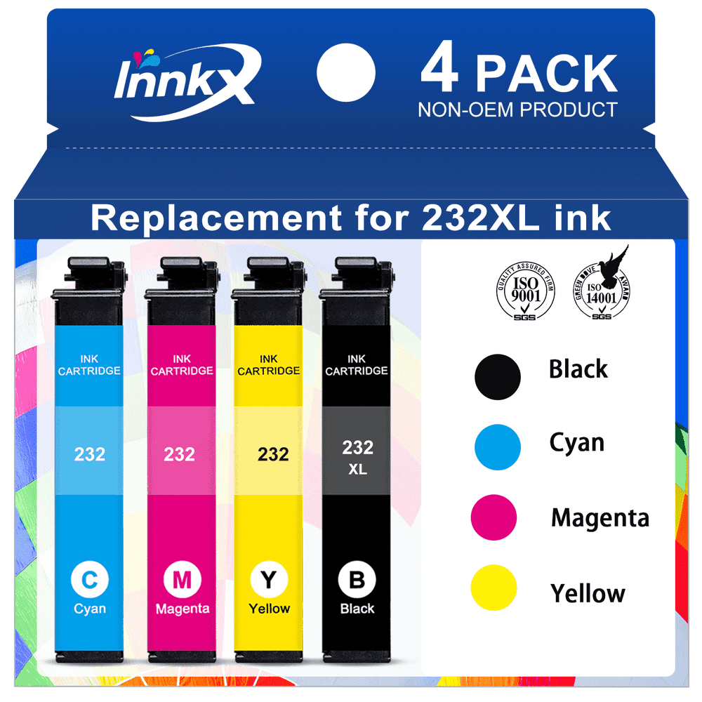Epson 232XL Ink Cartridges 4-Pack: $19.50 Epson 232XL Ink Cartridges 4-Pack: $19.50