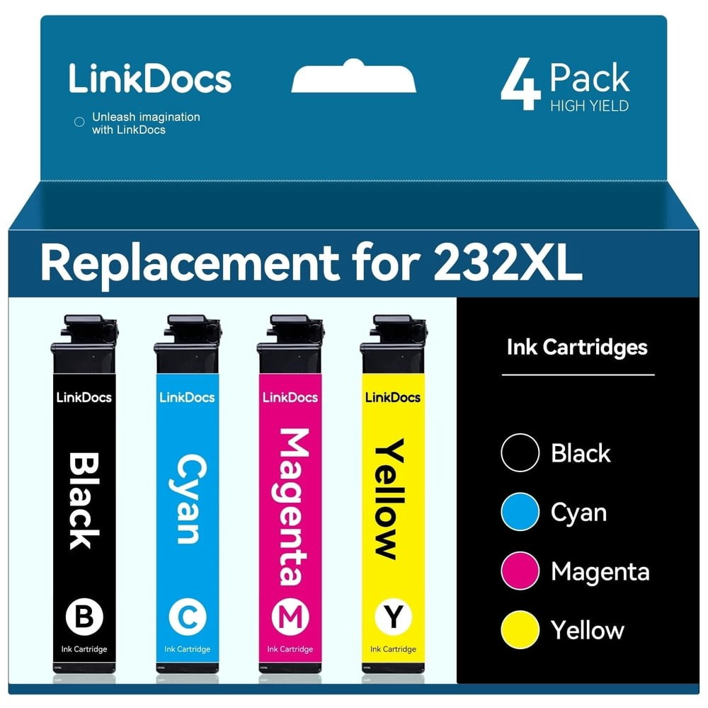 LinkDocs 232 Ink Cartridge Replacement 4-Pack: $20.29 LinkDocs 232 Ink Cartridge Replacement 4-Pack: $20.29