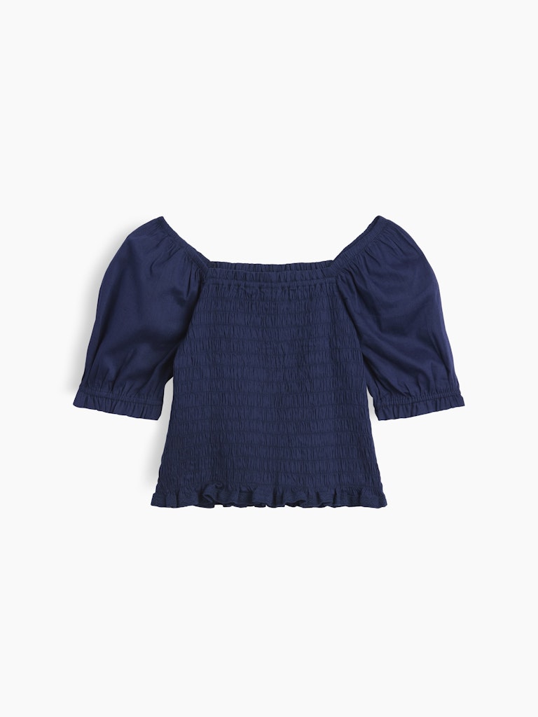 Kids Puff Sleeve Smocked Peplum Top: $23.99 Kids Puff Sleeve Smocked Peplum Top: $23.99