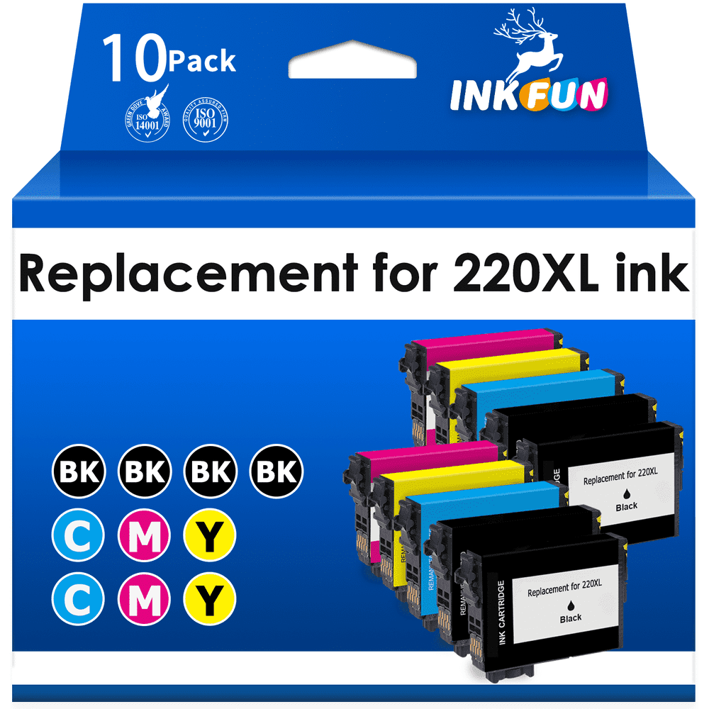 Inkfun 220XL Ink Cartridge 10-Pack for Epson XP-4200 and XP-4205: $28.98 Inkfun 220XL Ink Cartridge 10-Pack for Epson XP-4200 and XP-4205: $28.98