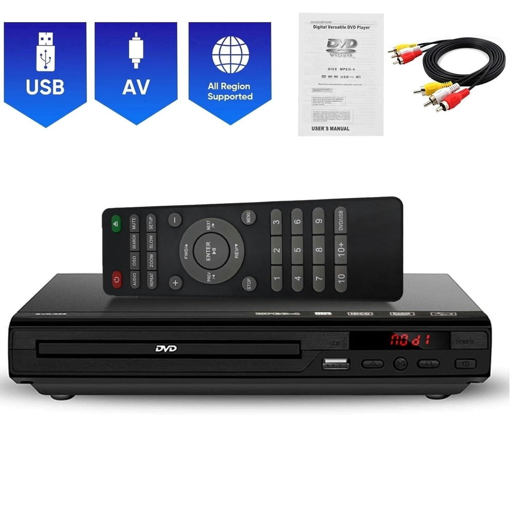 DVD Player with USB Input: $26.99
