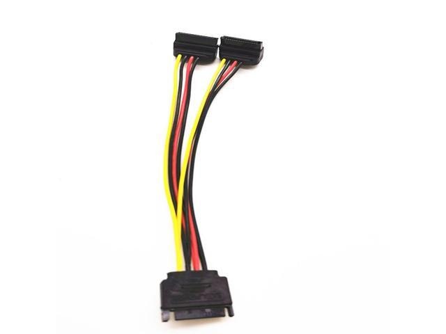 15-Pin SATA Male to Dual Female Power Splitter Cable: $20.99 15-Pin SATA Male to Dual Female Power Splitter Cable: $20.99