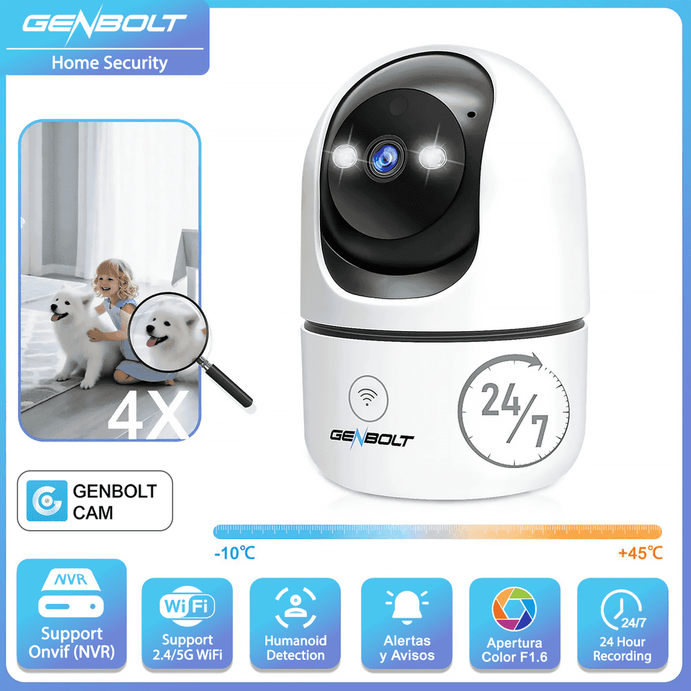 Genbolt 2K WiFi Indoor Security Camera: $19.99