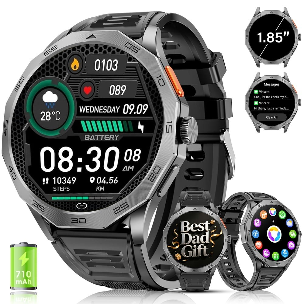 Haulvean 1.85-inch Military Smart Watch: $34.89 Haulvean 1.85-inch Military Smart Watch: $34.89