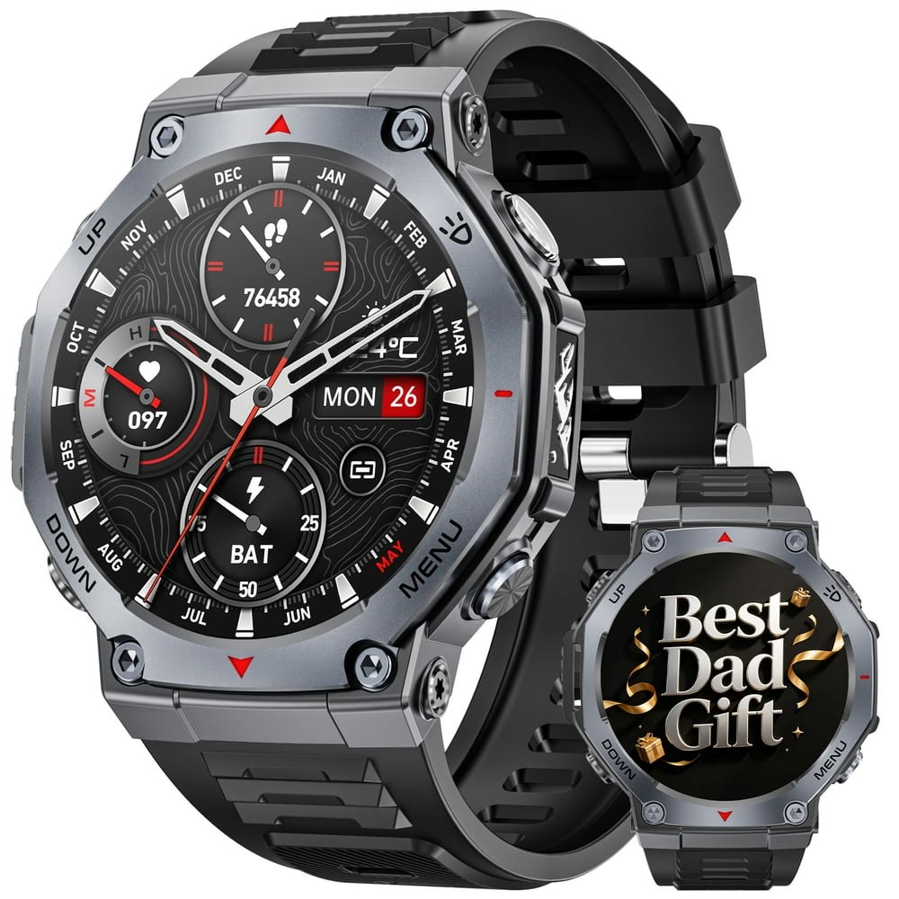 Haulvean 1.43-inch AMOLED Military Smart Watch: $30.89 Haulvean 1.43-inch AMOLED Military Smart Watch: $30.89