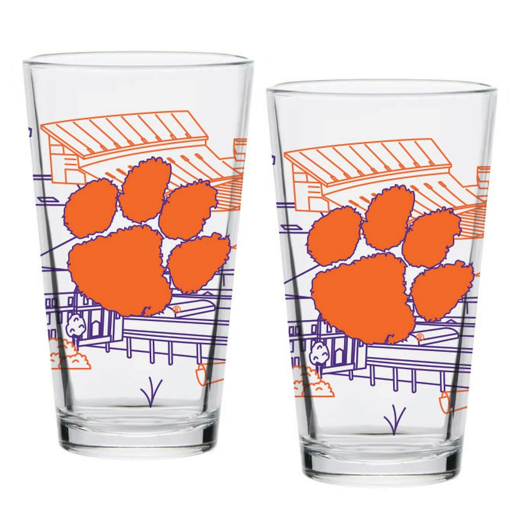 Clemson Tigers 16oz. Pint Glass 2-Pack: $39.99