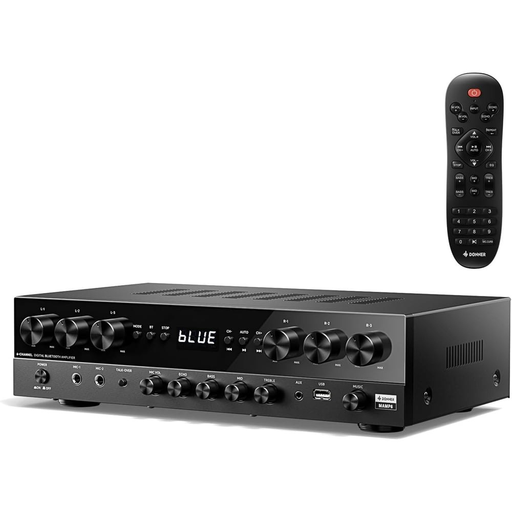 Donner 1,000W 6-Channel Stereo Receiver: $139.98 Donner 1,000W 6-Channel Stereo Receiver: $139.98